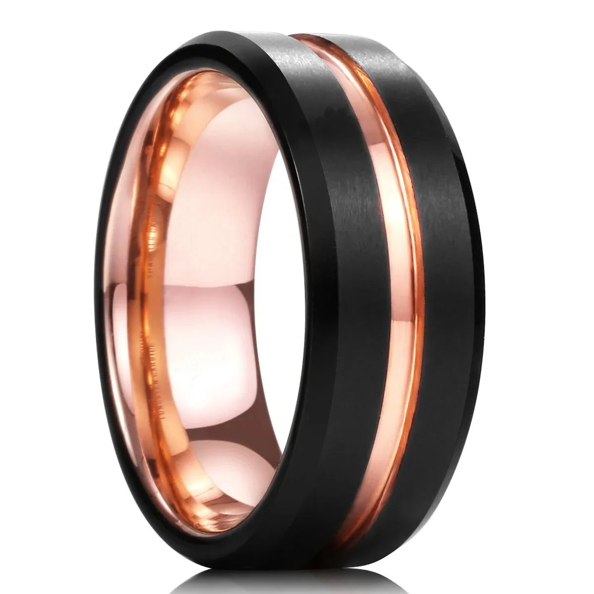 Purple Titanium Steel Promise Ring - Jeglowstore