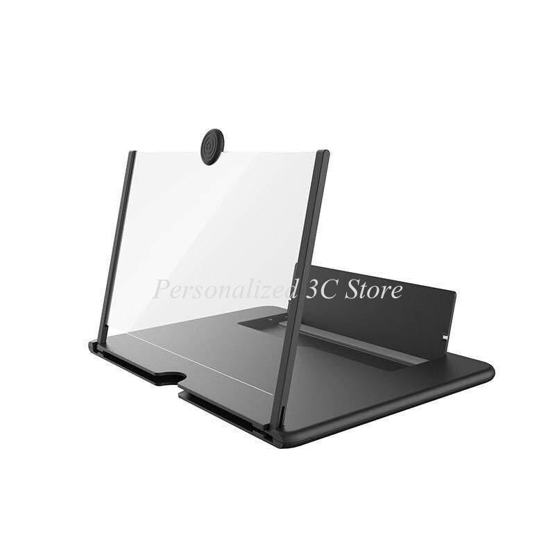 12/10 Inches 3D Screen Amplifier Mobile Phone Screen Video Magnifier for Smartphone Enlarged Screen Phone Stand Bracket