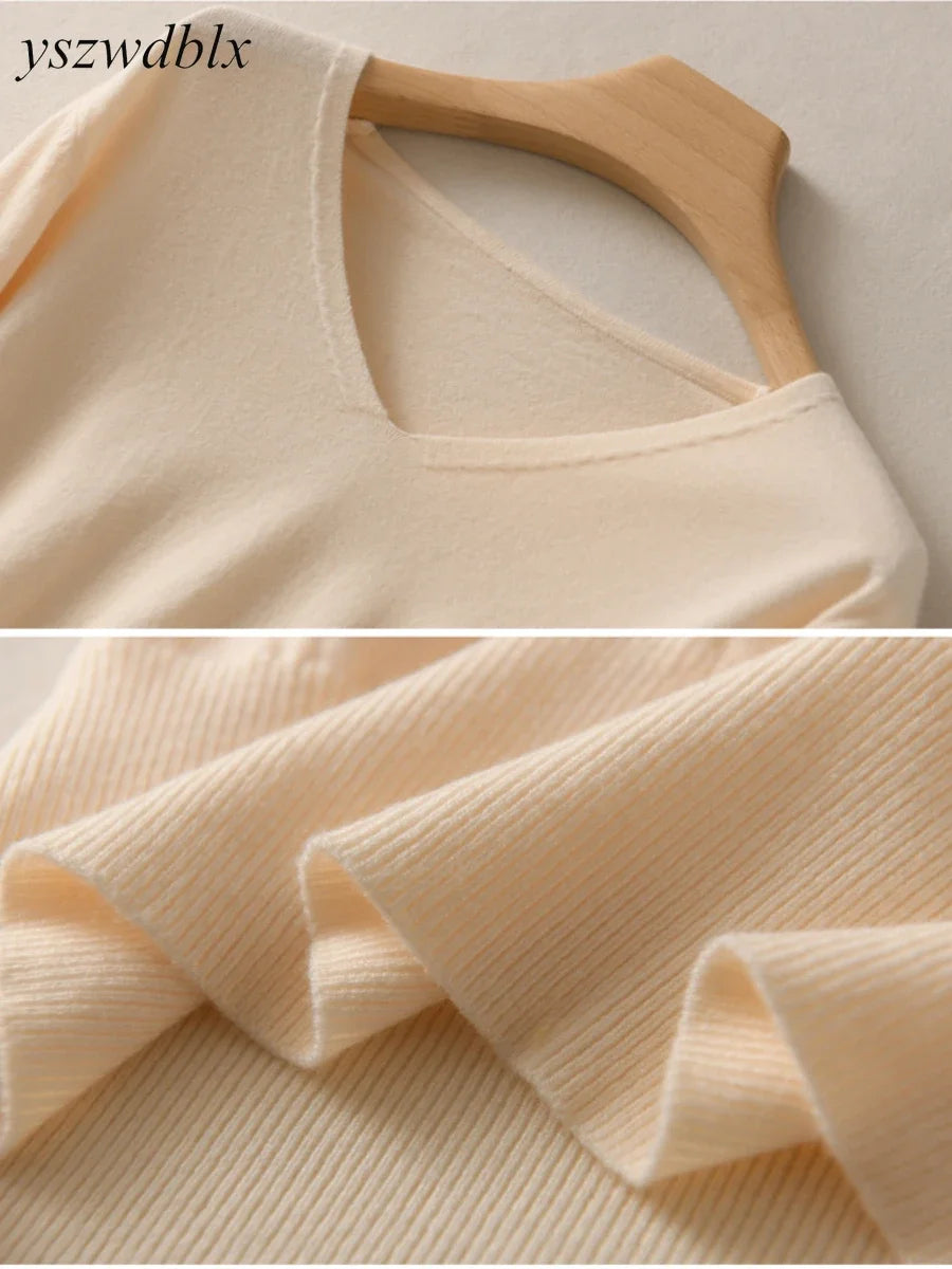 Women’s Cashmere-Style Knit T shirt - Jeglowstore