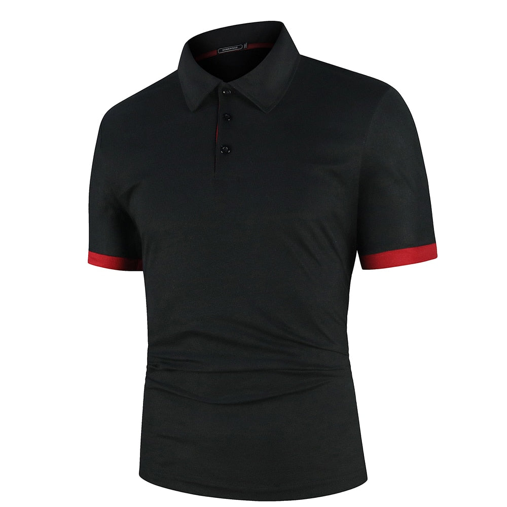 Summer Men Polo Men Shirt Short Sleeve Polo Shirt Contrast Color Polo New Clothing Streetwear Casual Fashion Men Collar Tops