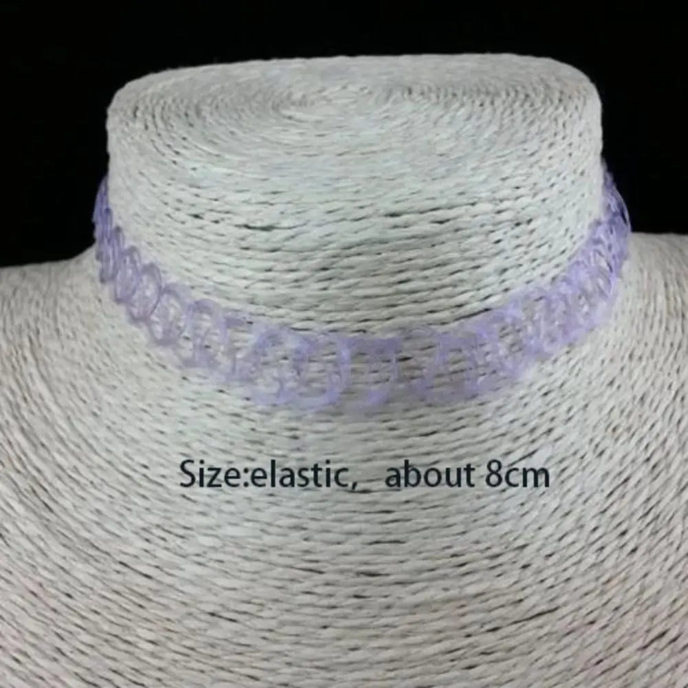 Multi-Color Tattoo Fishnet Choker - Jeglowstore