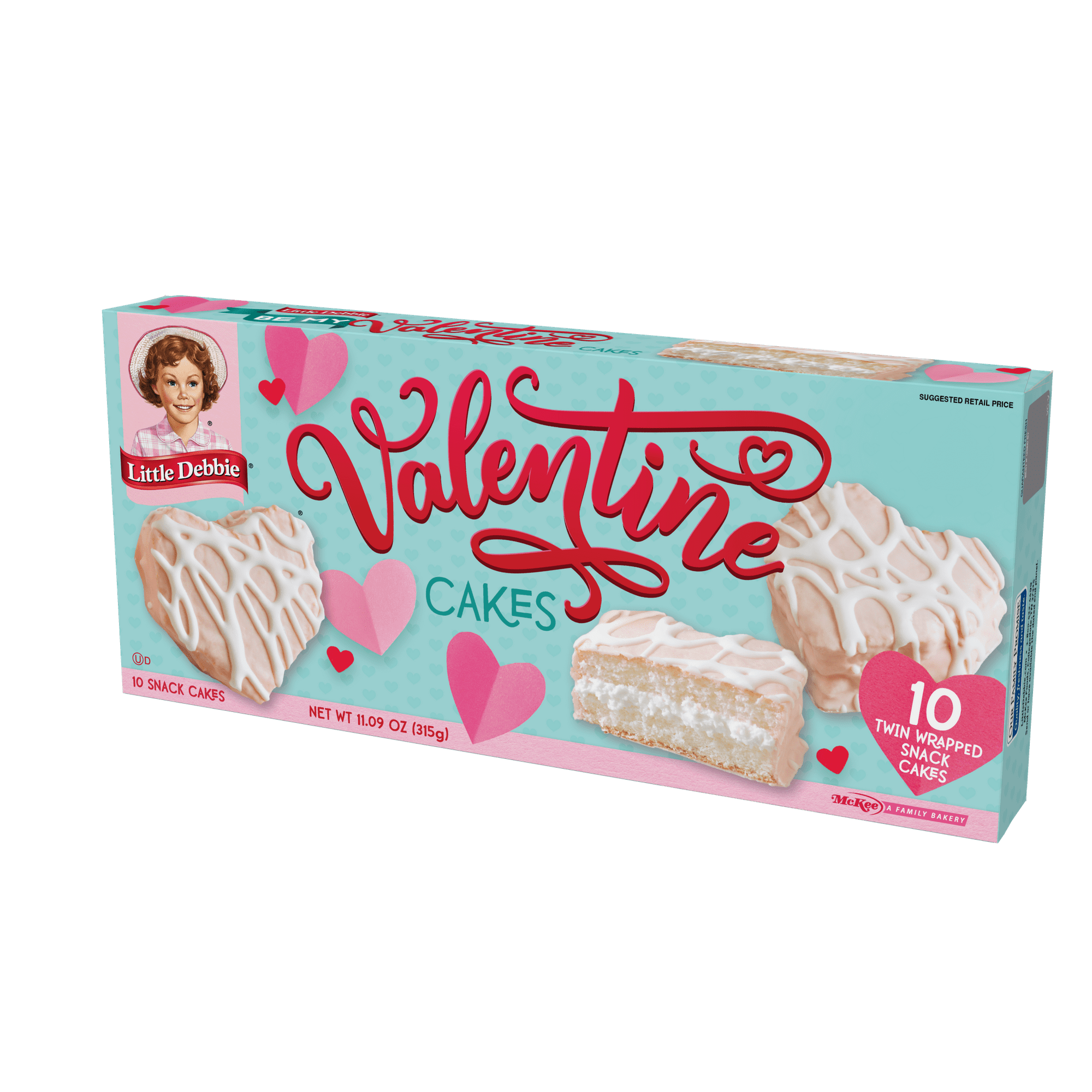 Little Debbie Be My Valentine Cakes (vanilla), 10 ct, 11.09 oz