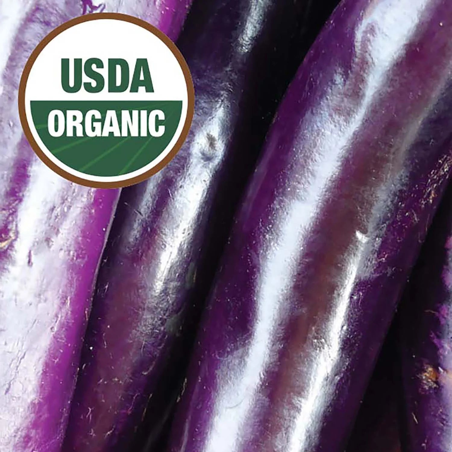 Ferry-Morse Organic 140MG Eggplant Long Purple Early Annual Vegetable Seeds, Full Sun