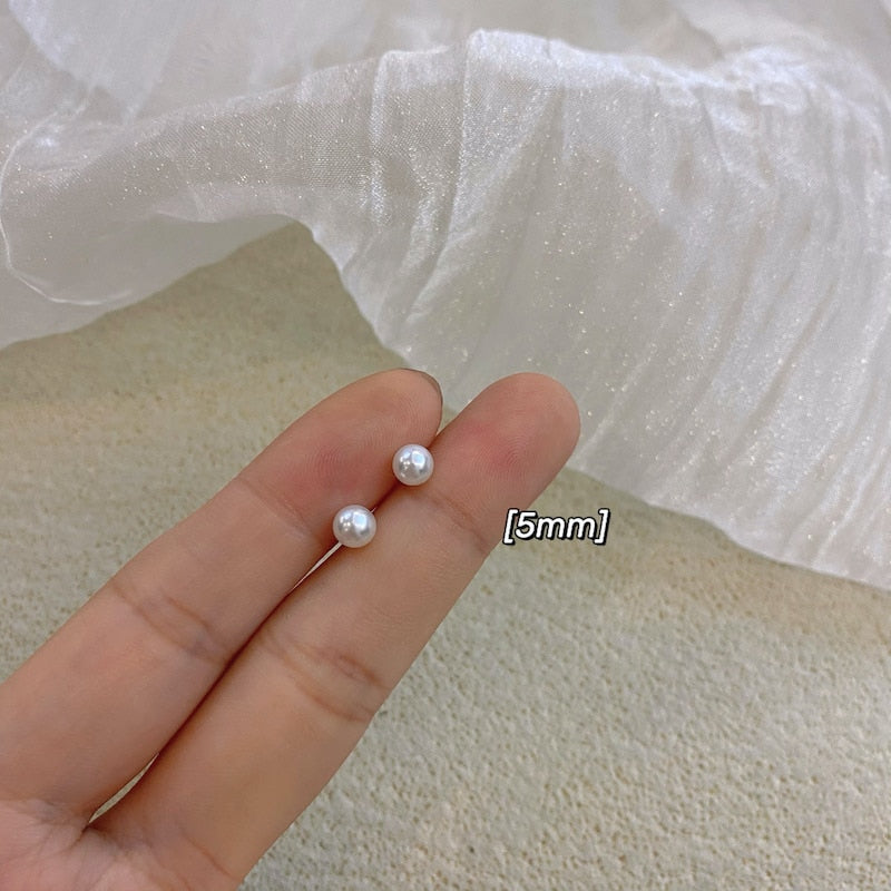 Korean style candy colors C-shaped earrings