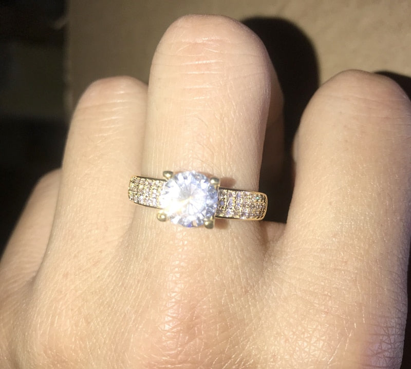 Allergy Free Pure Yellow Gold Color Tibetan Silver Ring