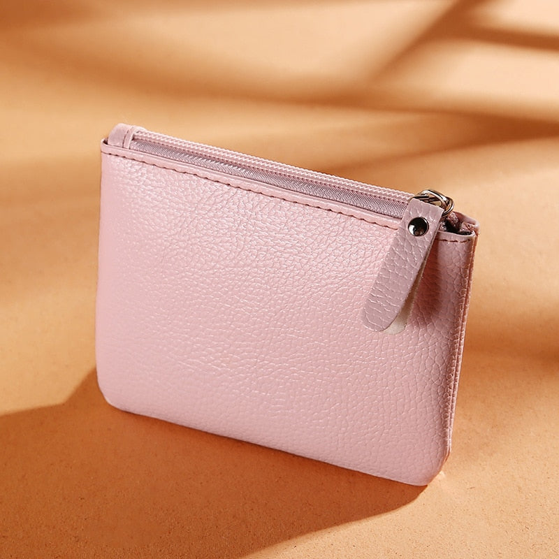 Daisy Print Coin Purse Women Mini Wallets Clutch With Zipper Keychain Small Coin Pouch Bag Female Pouch Key Card Holder Wallet
