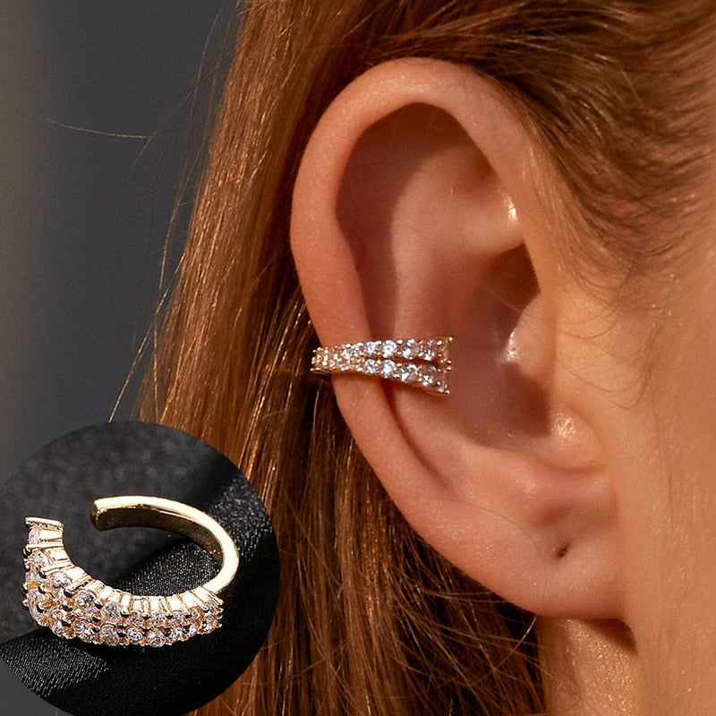 ZYZQ 1PC Metal No Pierced C Shape Ear Cuff