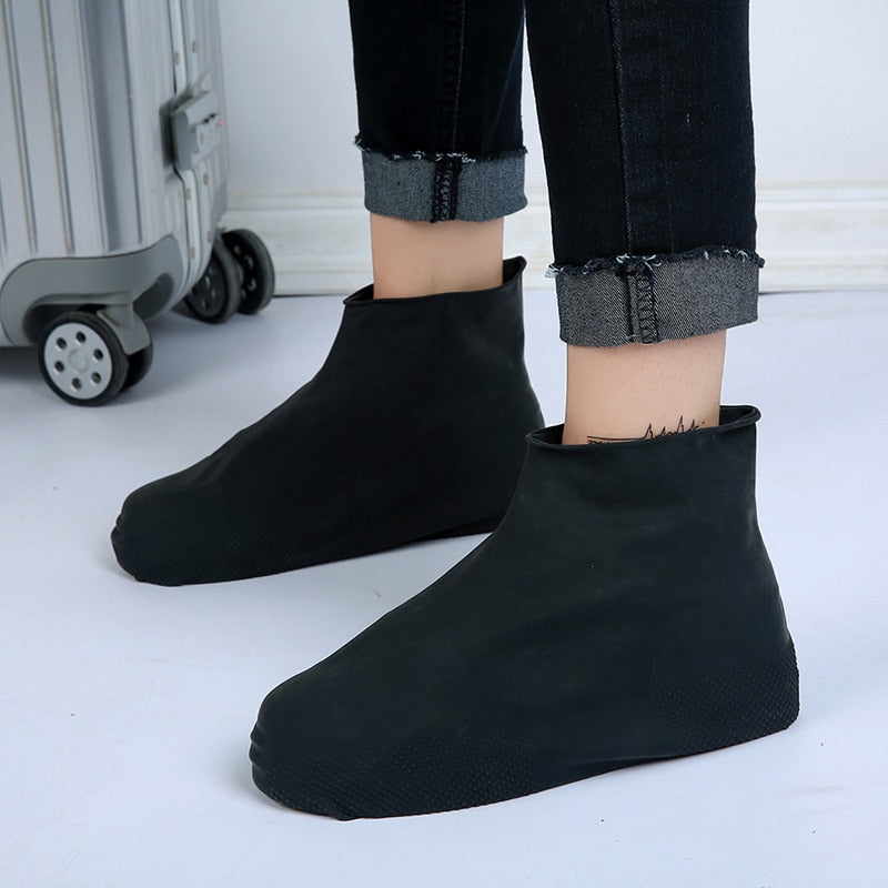 Rain Boots Waterproof Reusable Shoe Cover Silicone Unisex