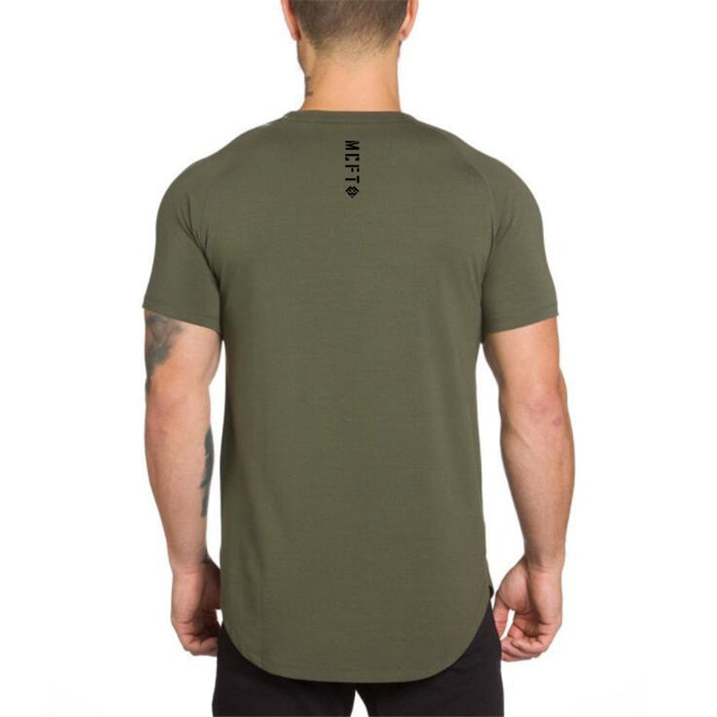 Muscleguys Summer Hip-Hop Short Sleeved T-Shirt