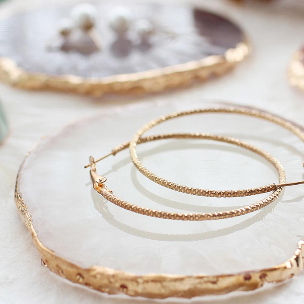 Resin Jewelry Display Plate Necklace Ring Earrings Display Painted palette Tray Jewelry Holder Organizer Decoration jewelry