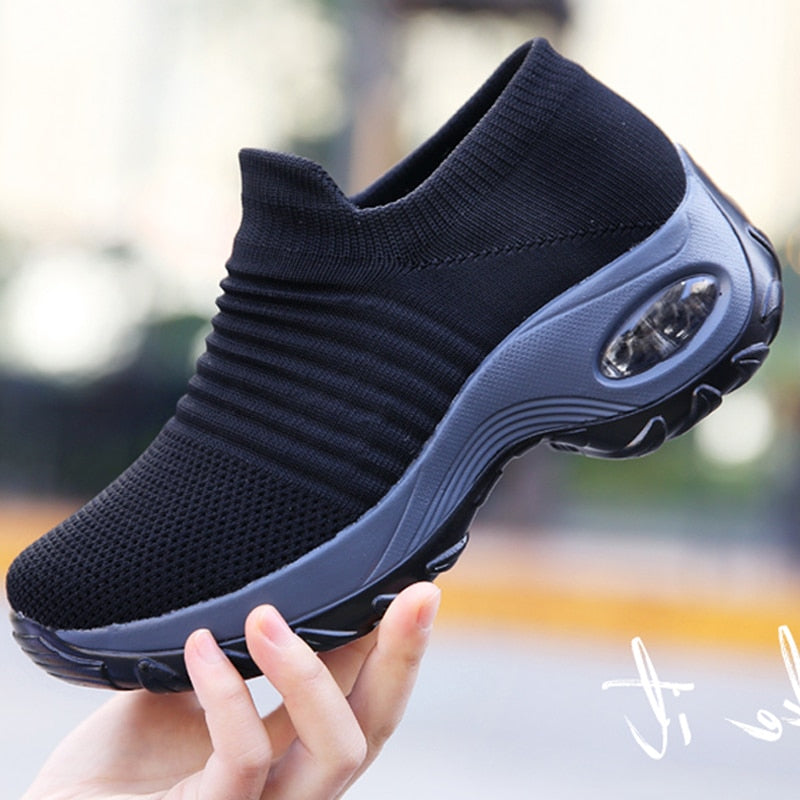 Running Breathable Mesh Comfortable Air Cushion Sneaker Lightweight