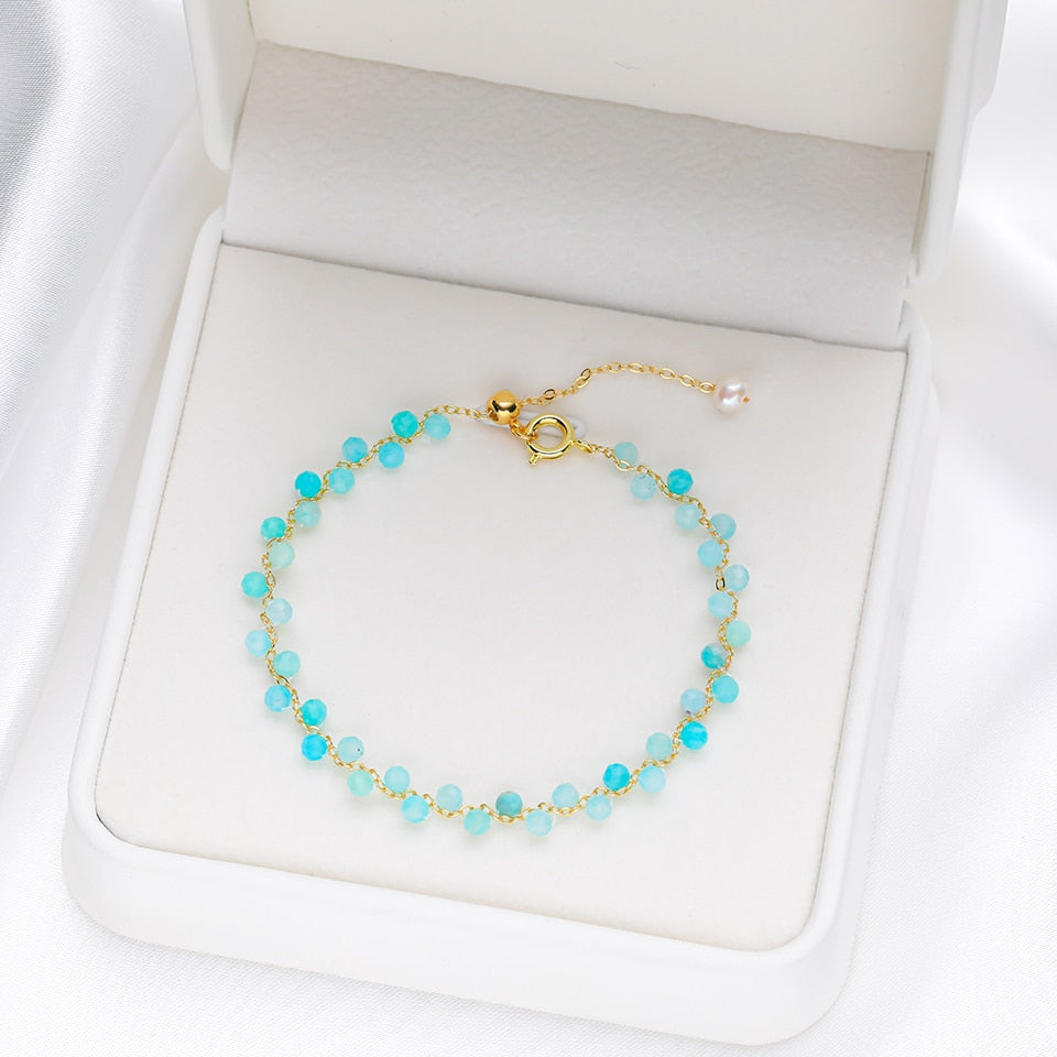 3MM Natural Stone Tourmaline Bracelet