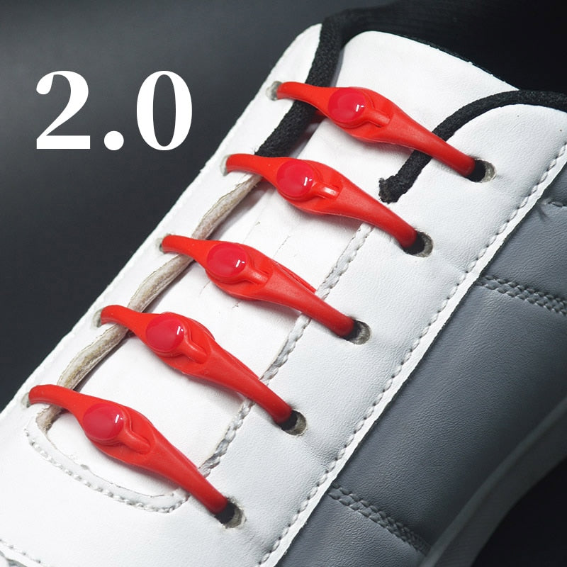 16pcs Silicone Shoelaces Round Elastic Shoe Laces - Jeglowstore