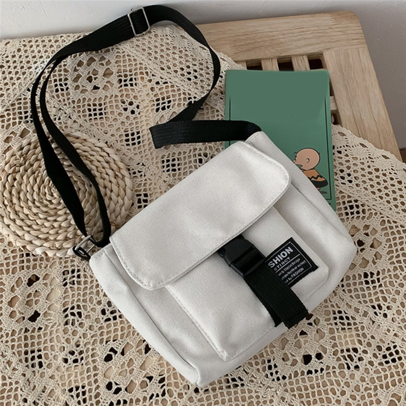 Women Canvas Bag Japan Style Girl Small Bag - Jeglowstore