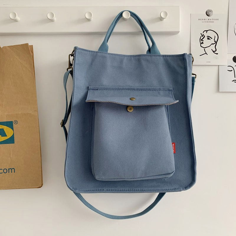 Corduroy Foldable Washable Canvas Crossbody Bag