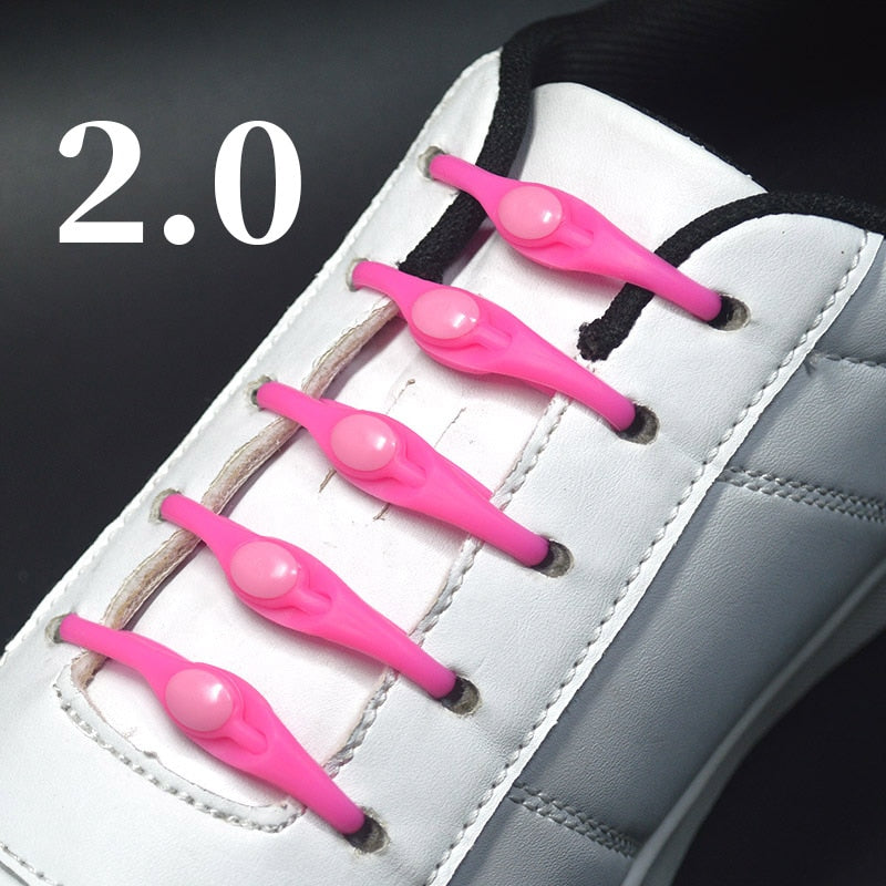 16pcs Silicone Shoelaces Round Elastic Shoe Laces - Jeglowstore
