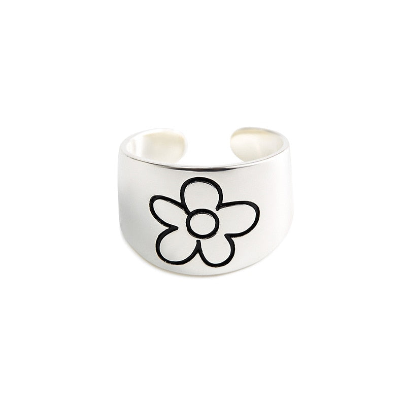 Simple Open Gold Color Adjustable Ring - Jeglowstore