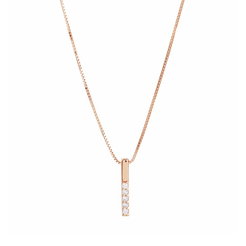 Inlaid Rhinestone Pearl Necklace