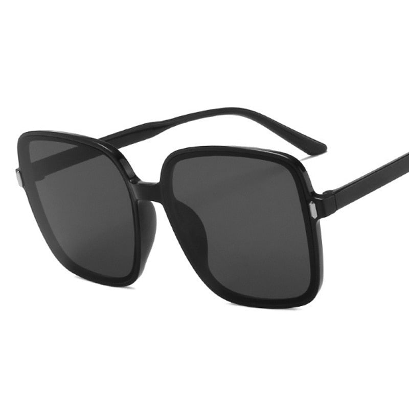 Retro Vintage Gradient Fashion Designer Square Sunglasses