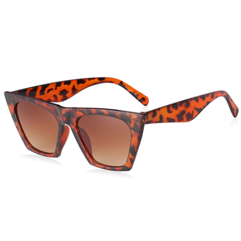 New Square Sunglasses Woman Black Cat Eye Brand Designer Sun Glasses