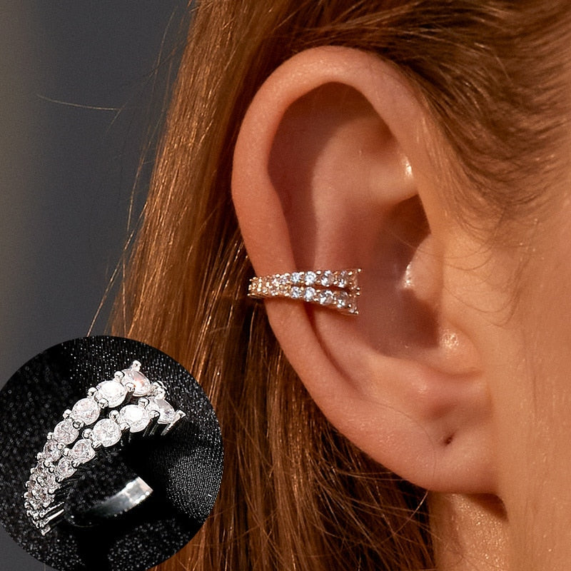ZYZQ 1PC Metal No Pierced C Shape Ear Cuff