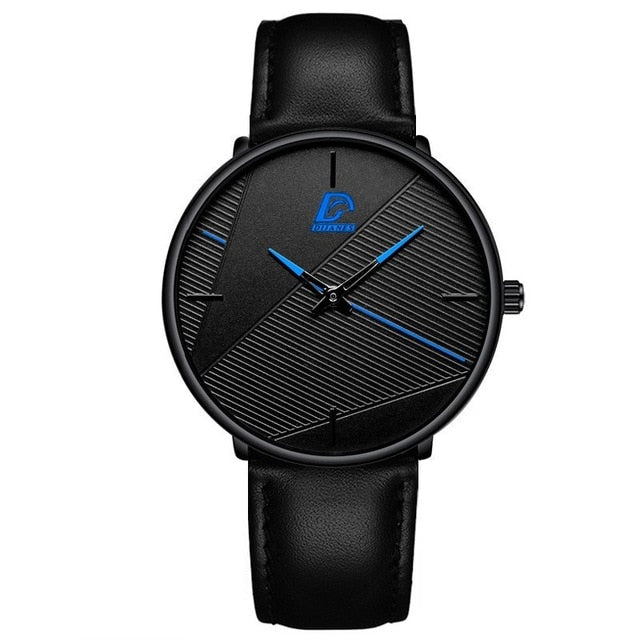 Minimalist Fashion Ultra-thin Watch Simple Men Business Quartz Wristwatch - Jeglowstore