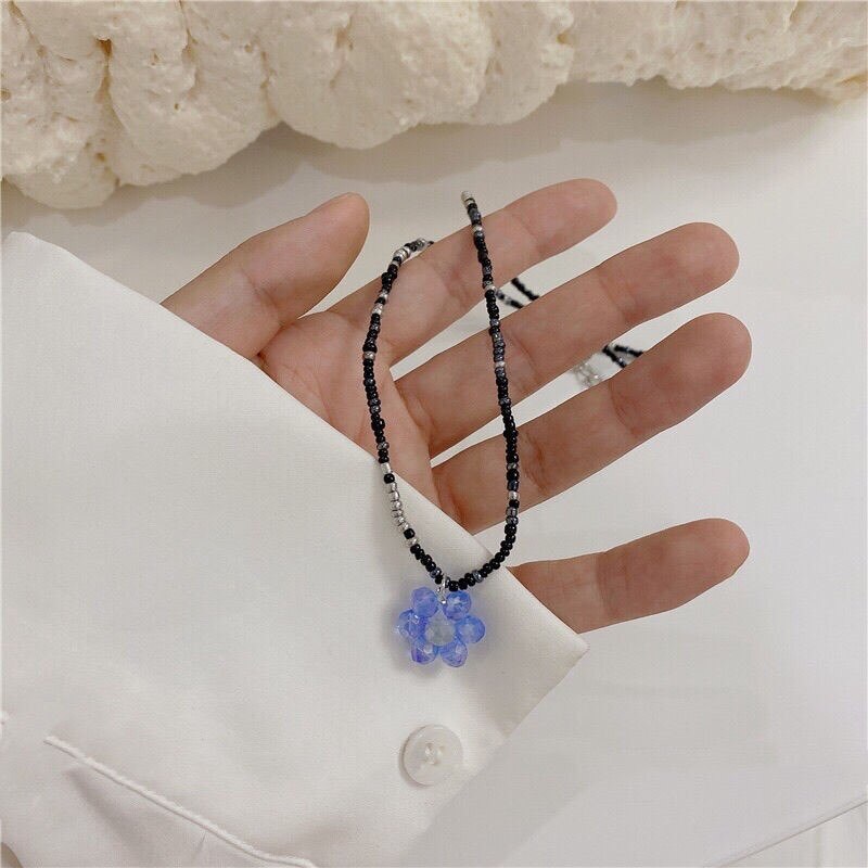 Donarsei Bohemia Beaded Red Cherry Necklace