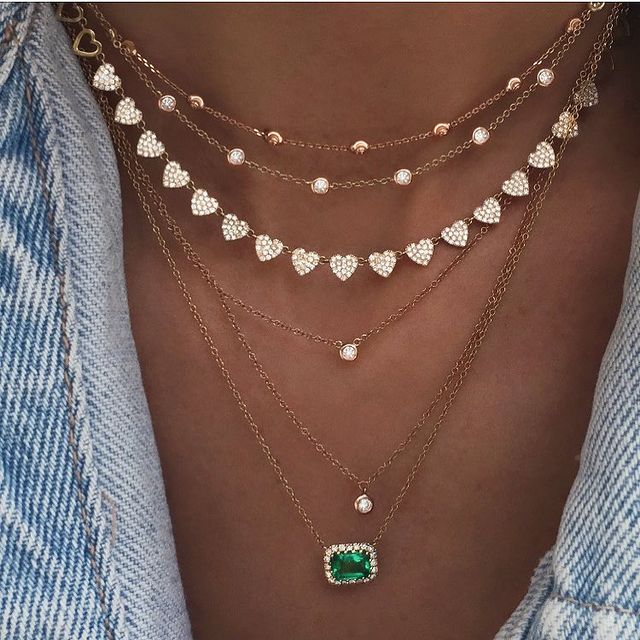 New Fashion Gold Crystal Stars Pendant Necklace