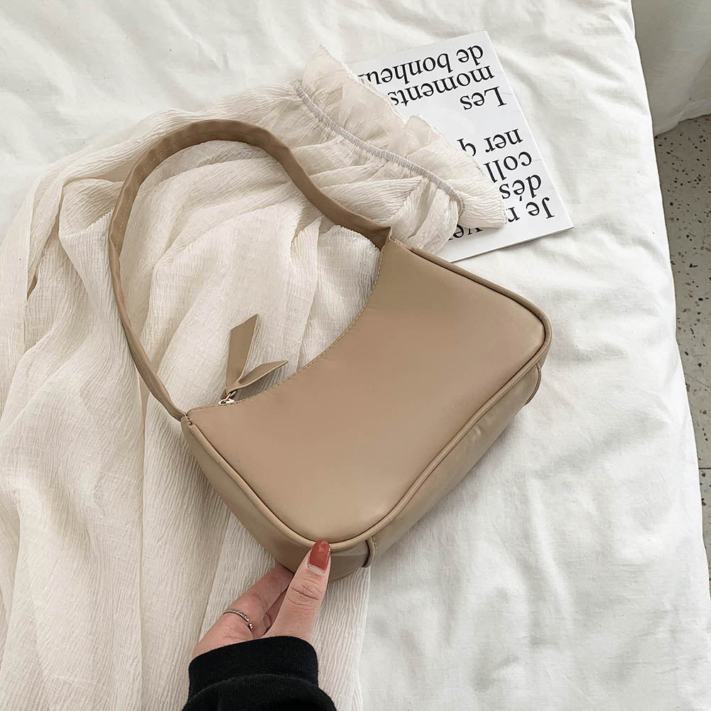 PU Leather Solid Color Chain Shopper Shoulder Bags