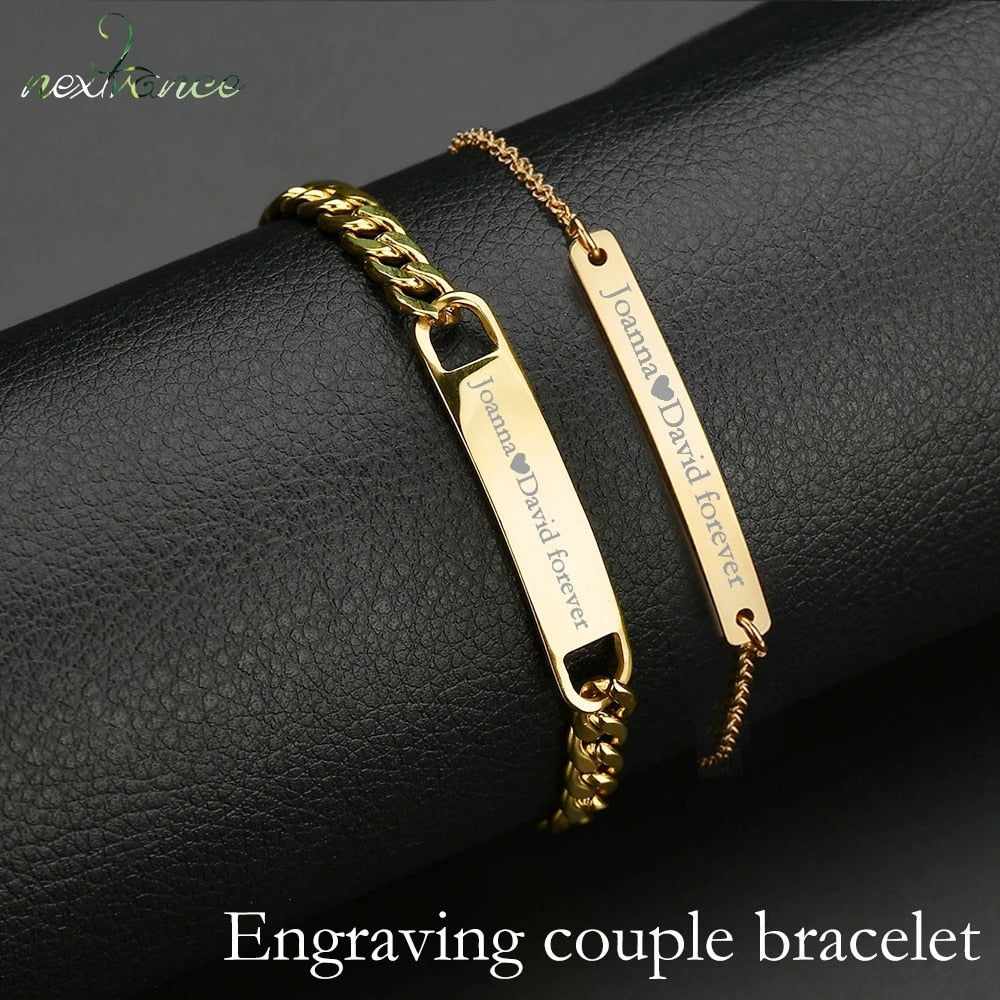 Nextvance Customized Engraving Name plate Bracelets - Jeglowstore