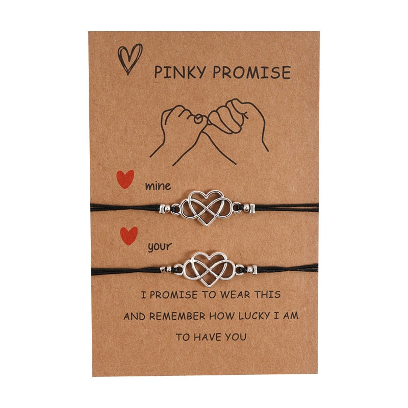 2pcs/set Charm Couple Friendship Bracelet