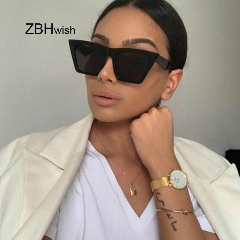 Fashion Square Designer Luxury Man/Woman Cat Eye Sun Glasse