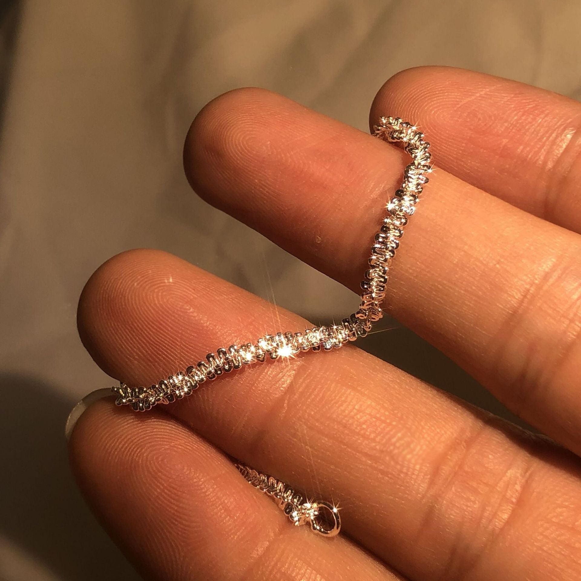 New 925 Sterling Silver 1.5mm Shiny Bracelet - Jeglowstore