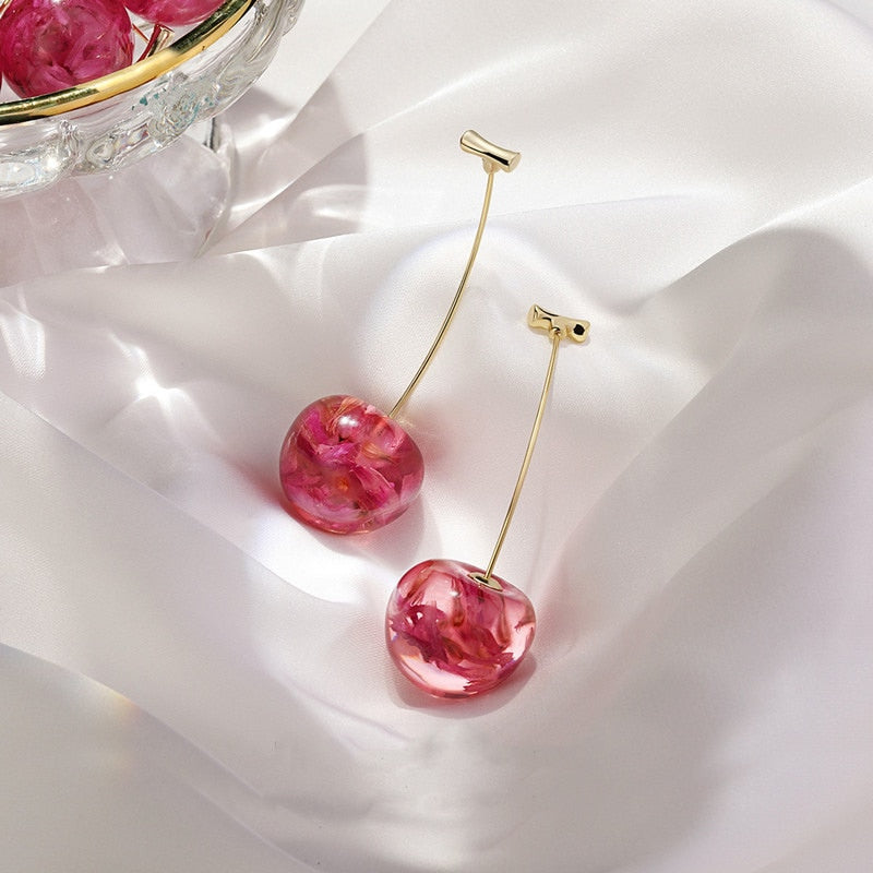 LFashion Full Crystal Simulated Pearl Tassel Drop Earring