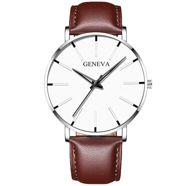 reloj hombre 2022 Watch Men Minimalist Ultra Thin Watches Men's Fashion Stainless Steel Mesh Belt Quartz Watch relogio masculino