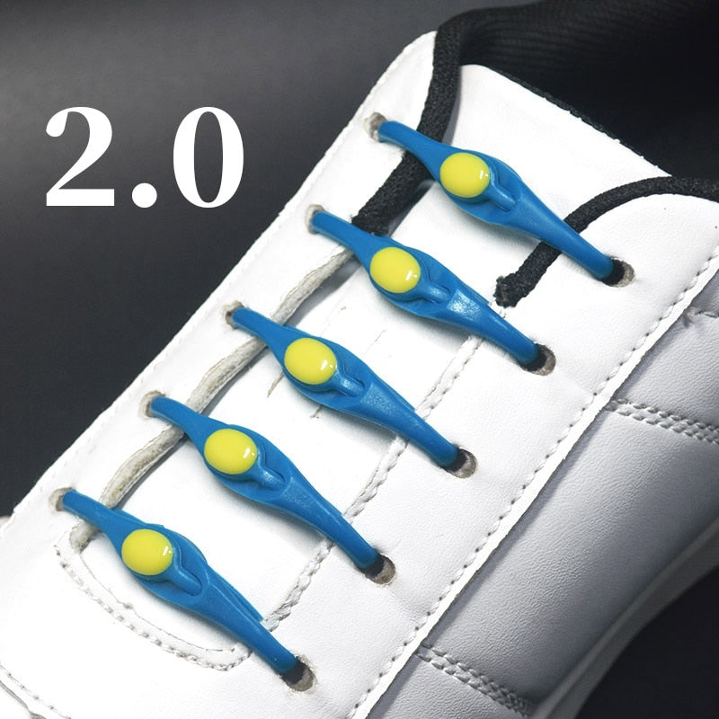 16pcs Silicone Shoelaces Round Elastic Shoe Laces - Jeglowstore