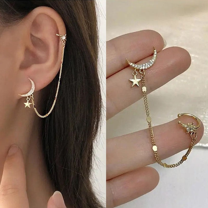Minimalist 3Pcs/Set Clips Earring Unisex