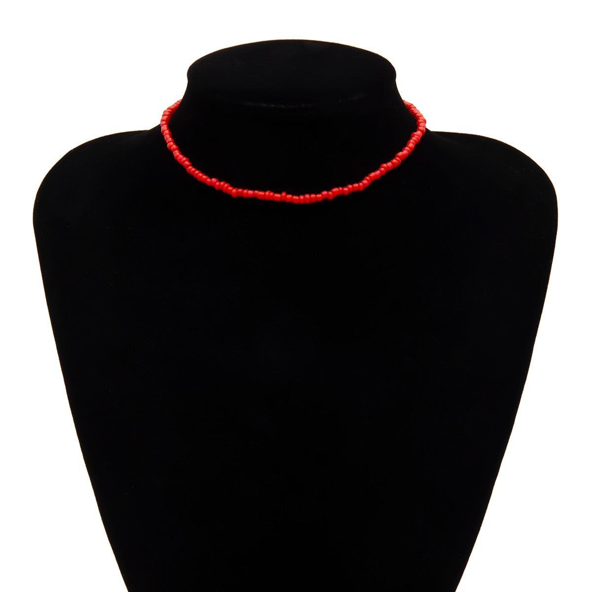 SHIXIN Separable 2 Layered White/Black Beads Necklaces