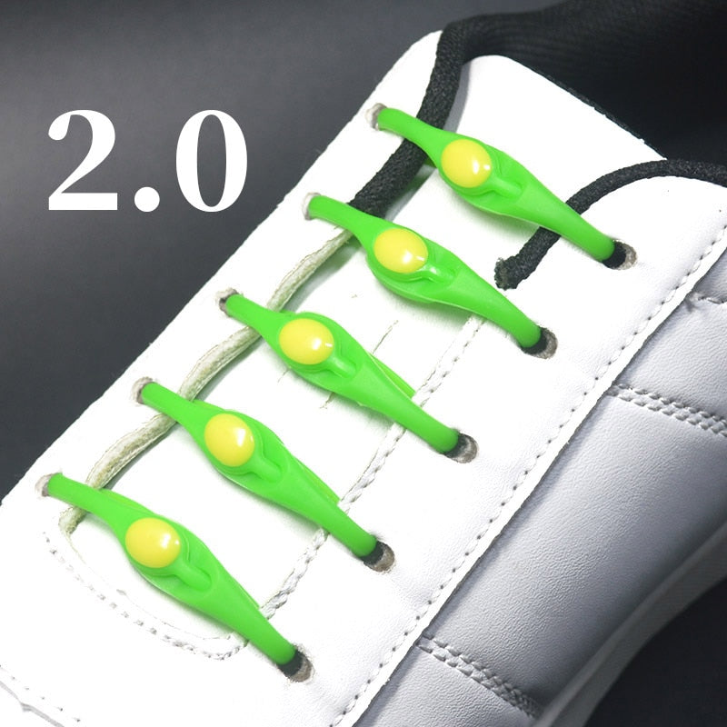 16pcs Silicone Shoelaces Round Elastic Shoe Laces - Jeglowstore