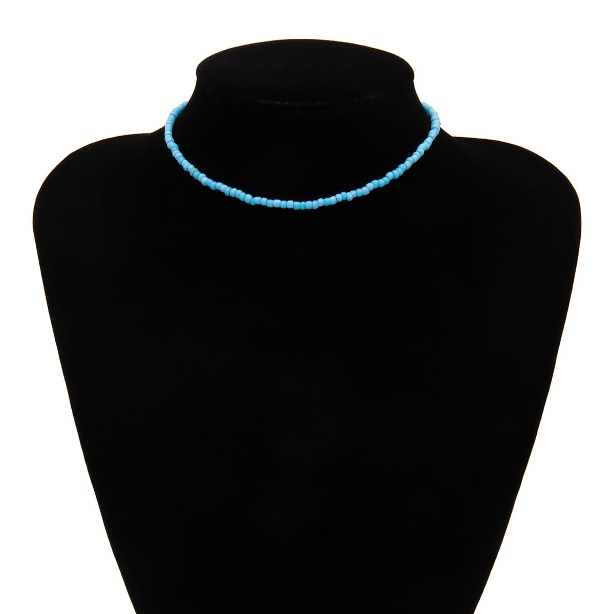 SHIXIN Separable 2 Layered White/Black Beads Necklaces