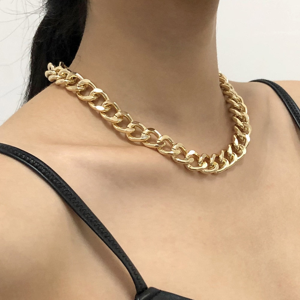 Silver Colour Sparkling Clavicle Chain Choker