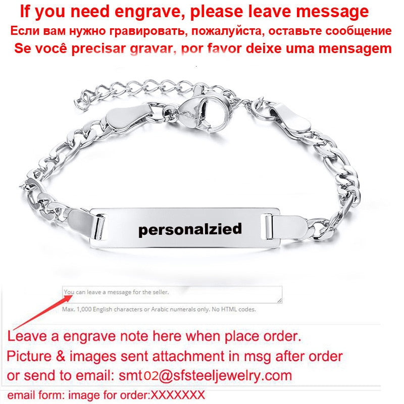 Personalize Baby Name Chain Smooth Bangle Link Gold Tone Bracelet