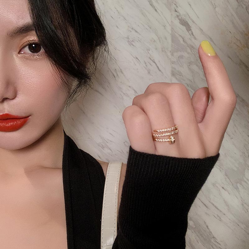 Real Gold Plated AAA Zircon Ring
