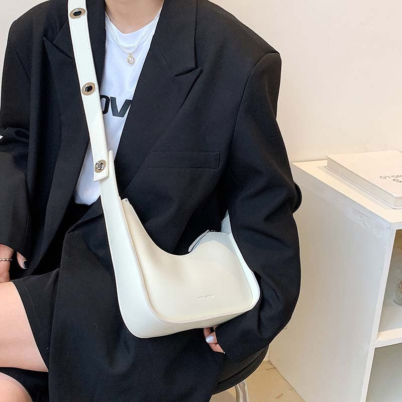 Luxury Leather Satchels Wide Straps Crossbody Bag