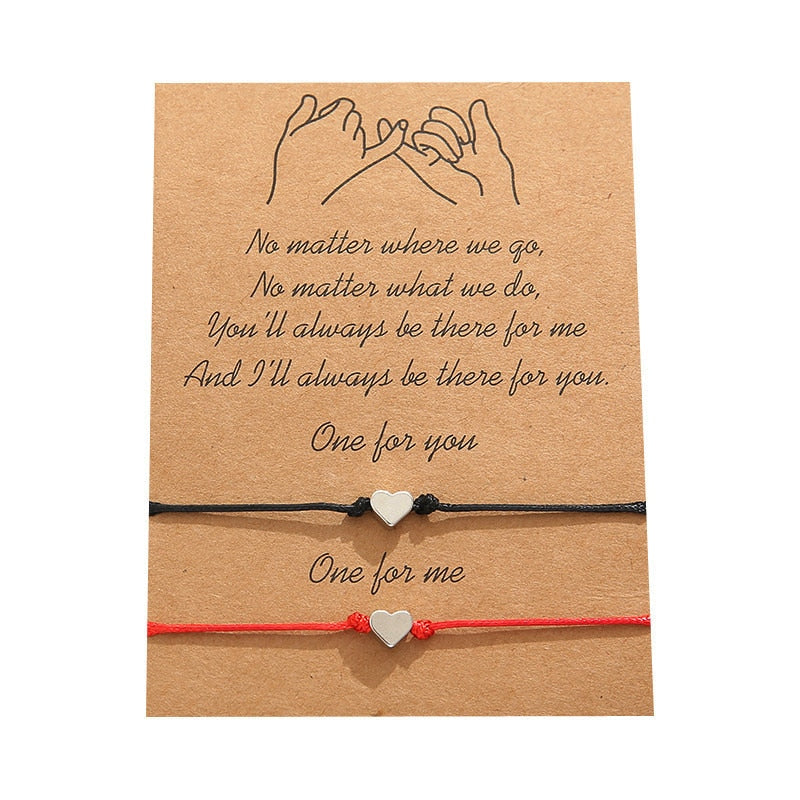 2pcs/set Charm Couple Friendship Bracelet