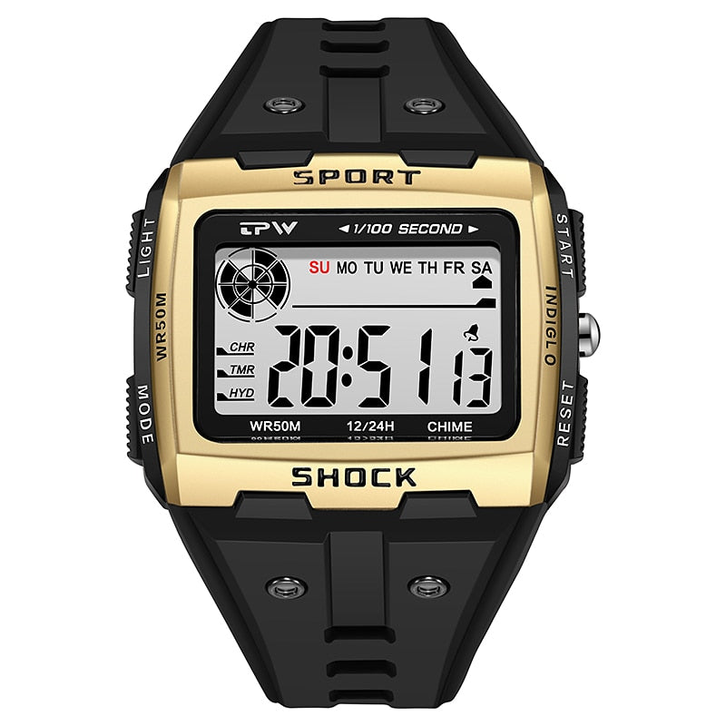 Big Numbers  Water Resistant Men Digital Watch