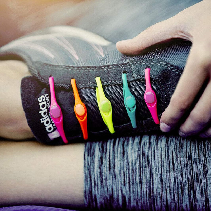 16pcs Silicone Shoelaces Round Elastic Shoe Laces - Jeglowstore