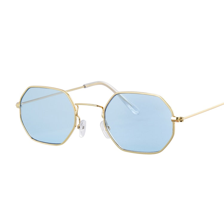 Fashion Small Metal Frame Square Sunglasses