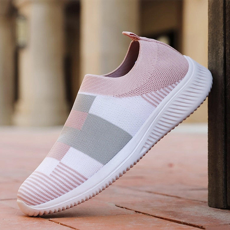 Women Shoes Vulcanized Zapatillas Mujer Knitted Sneakers - Jeglowstore