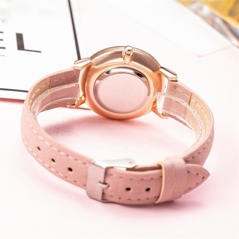 Exquisite Small Dial Quartz Clock Dress Wristwatch